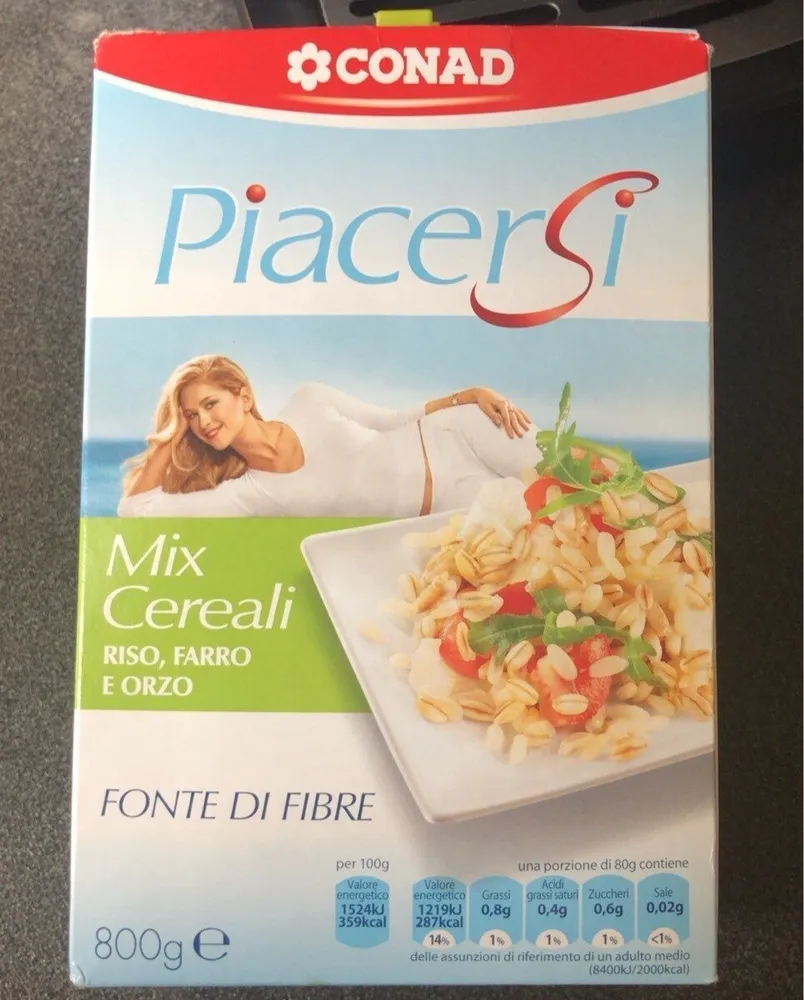 Mix cereali riso, farro e orzo