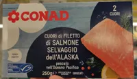 Cuori di Filetto di Salmone Selvaggio dell'Alaska