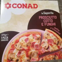 Pizza conad prosciutto e funghi