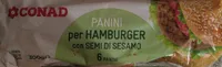 Panini per hamburger con semi di sesamo