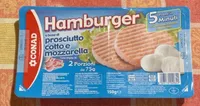 Hamburger a Base di Prosciutto Cotto e Mozzarella