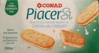 PiacerSi Biscotto ai cereali ripieno di CREMA allo YOGURT