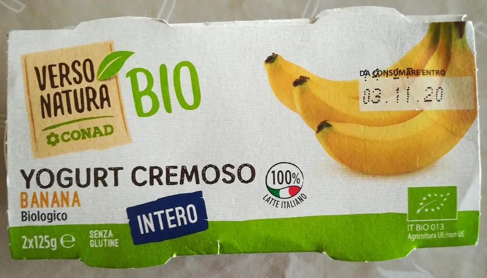 Yogurt cremoso banana