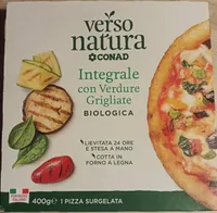 Pizza integrale con verdure grigliate