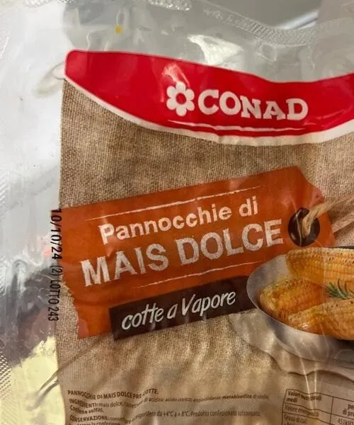Pannocchie di mais dolce
