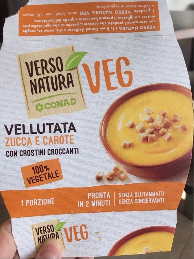 Vellutata zucca e carote