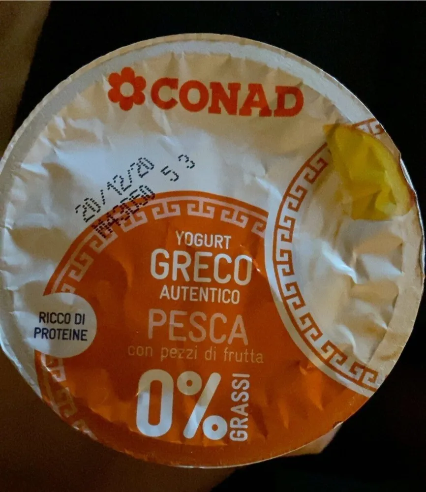 Yogurt greco autentico pesca