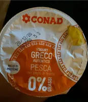 Yogurt greco autentico pesca