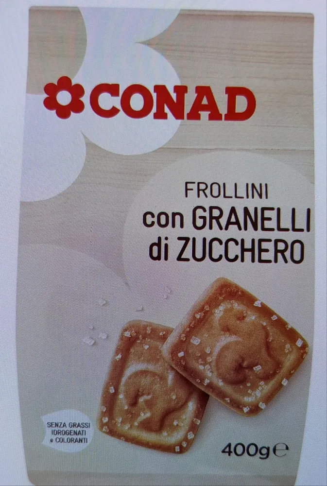 Frollini con granelli di zucchero
