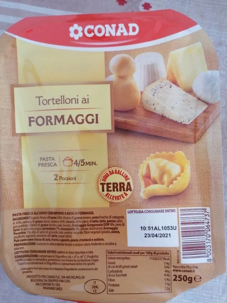 Tortelloni ai formaggi