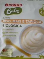 Baby Crema biologica riso, mais e tapioca