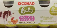 Omogeneizzati pollo e vitello biologico