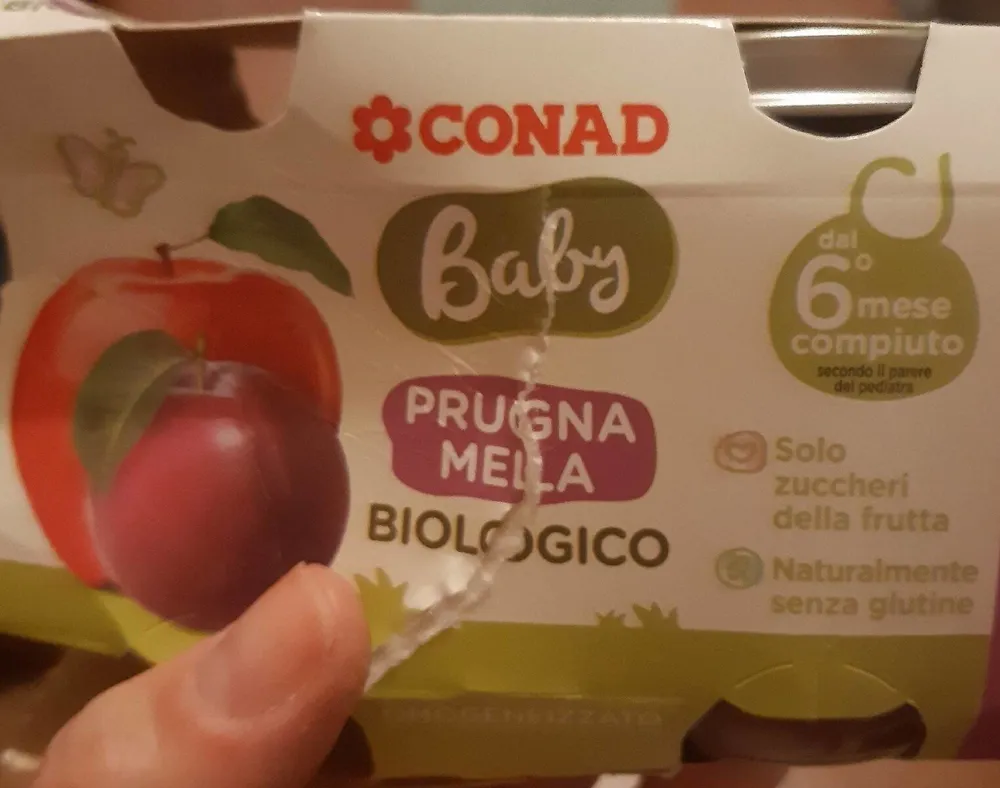Omogeneizzato prugna mela biologico