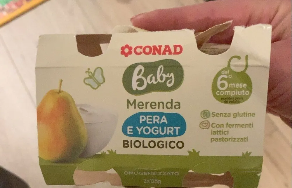 Pera e yogurt