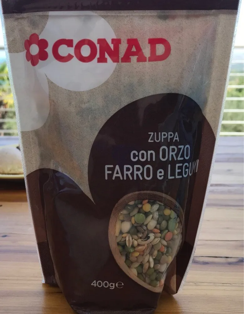 Zuppa con orzo farro e legumi