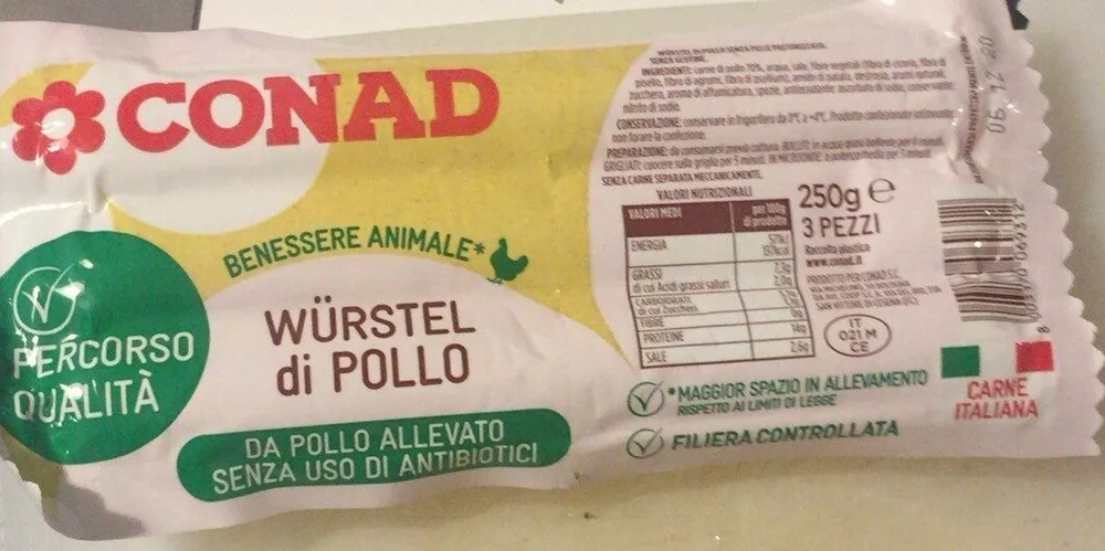 Wurstel di pollo