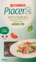 Mix 5 Cereali con grano, farro, orzo, riso e avena Piacersi