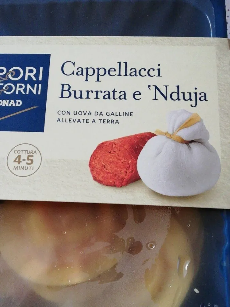 Cappellacci burrata e 'nduja