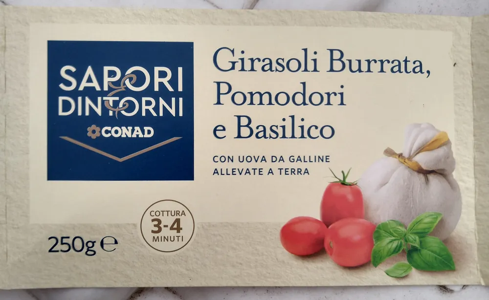 Girasoli burrata pomodori e basilico