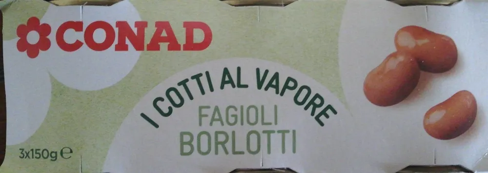 Fagioli borlotti cotta al vapore