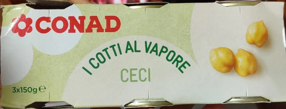 Ceci cotti al vapore