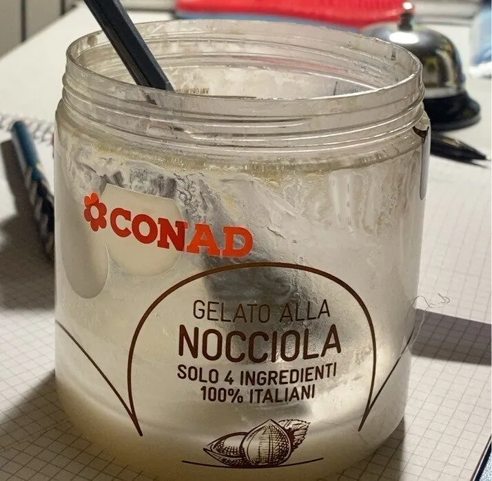 gelato alla nocciola