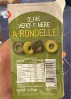 Olive verdi e nere a rondelle