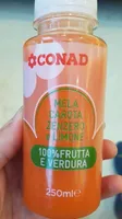 Jugo de mela, carota zenzero e limone