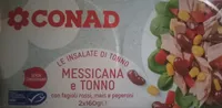 Le insalate di tonno: messicana e tonno con fagioli rossi, mais e peperoni