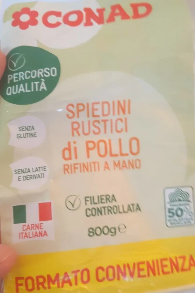 Spiedini rustici di pollo