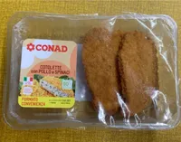 Cotolette con pollo e spinaci