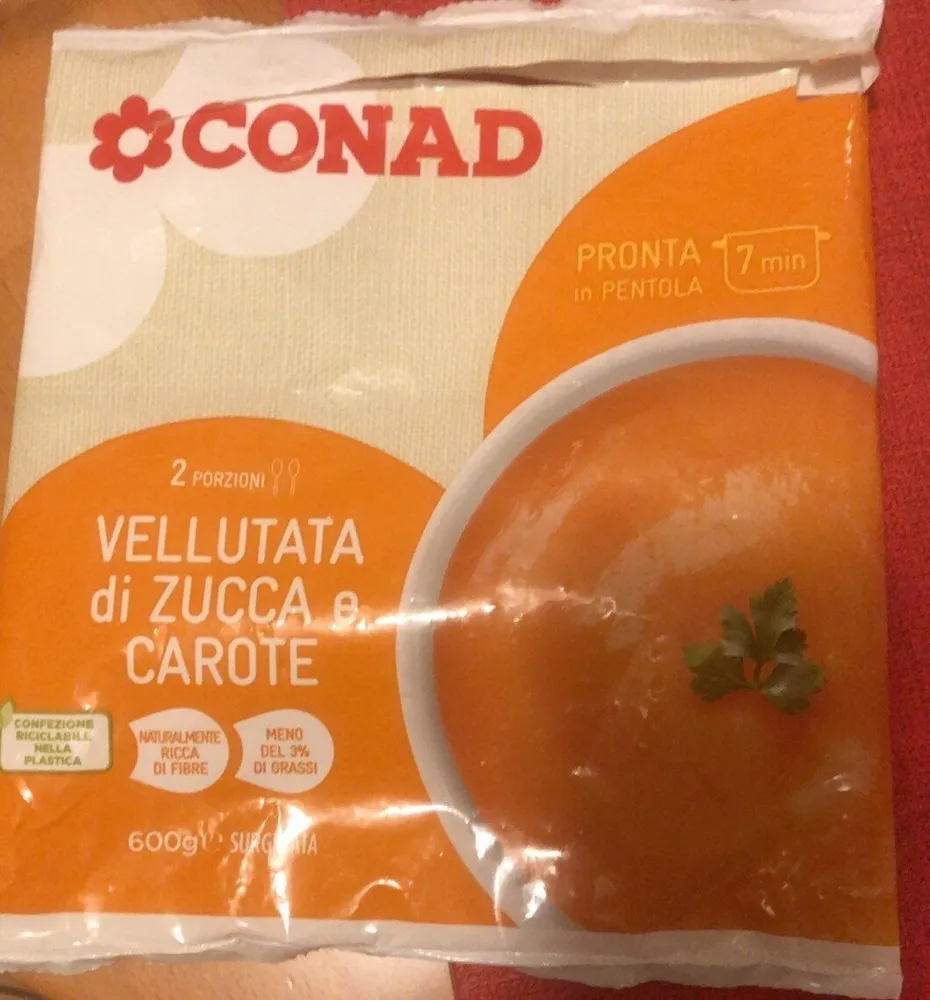 Vellutata di zucca e carote