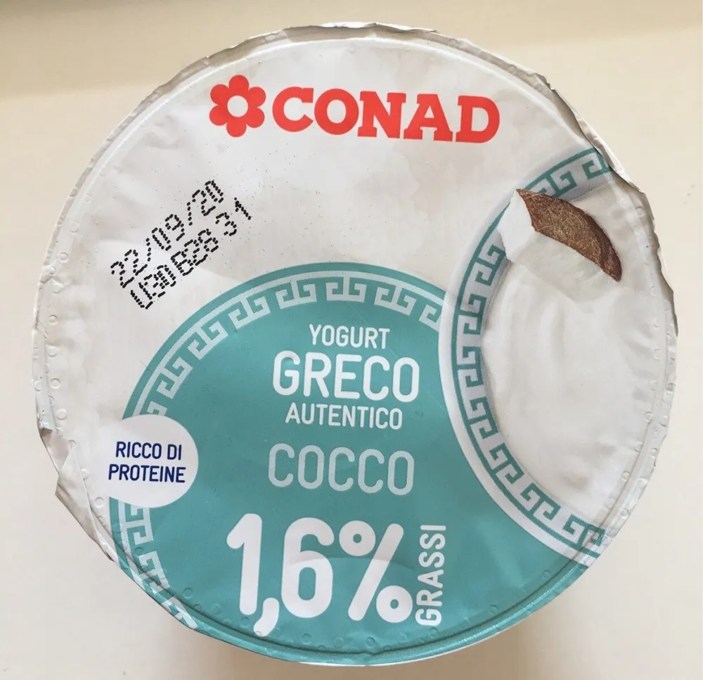 Yogurt Greco Autentico Cocco