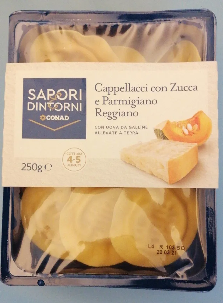 Cappellacci con Zucca e Parmigiano Reggiano