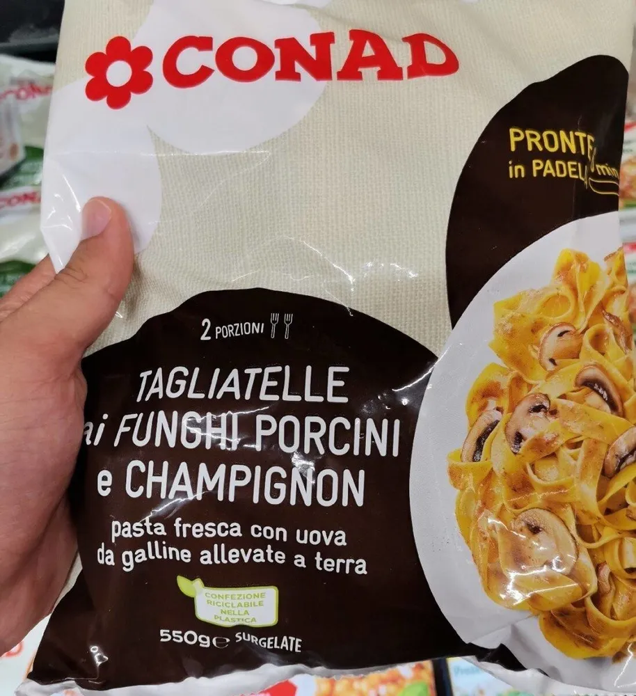 Tagliatelle ai funghi porcini e champignon