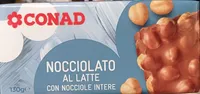Cioccolato al latte con nocciole