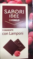 Cioccolato fondente con lamponi
