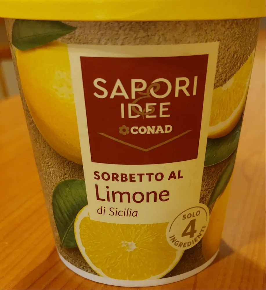 Sorbetto al limone di Sicilia