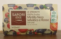 Le Spremute 100% Frutta Mirtillo Nero selvatico e Rosso