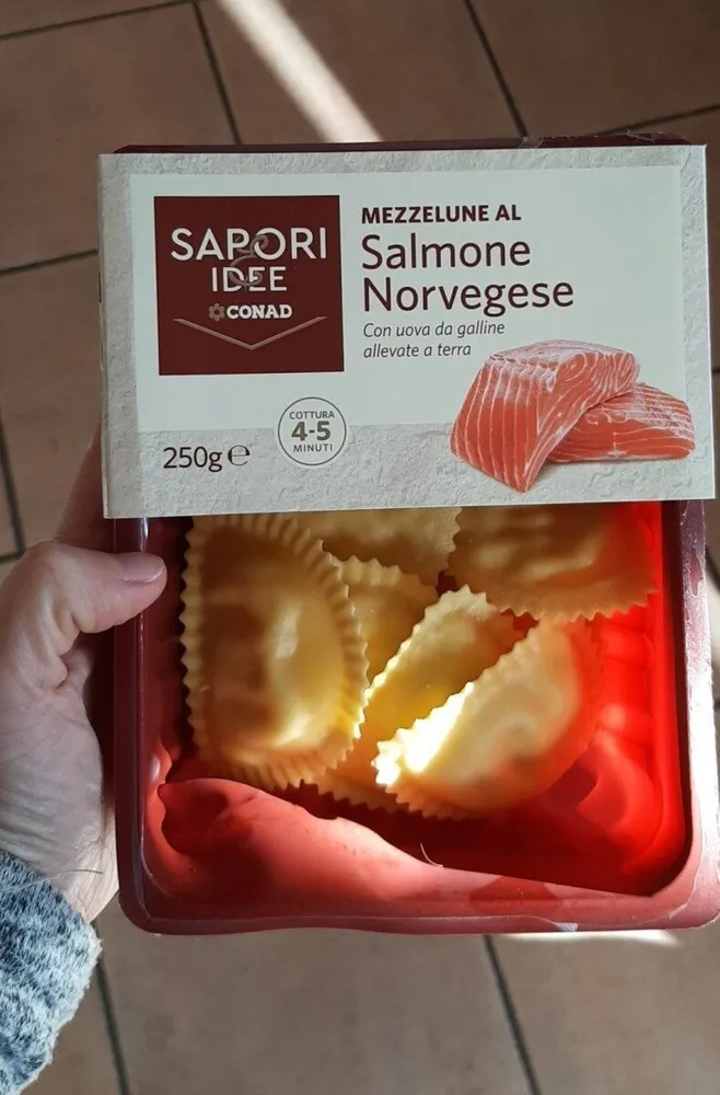 Mezzelune al salmone norvegese