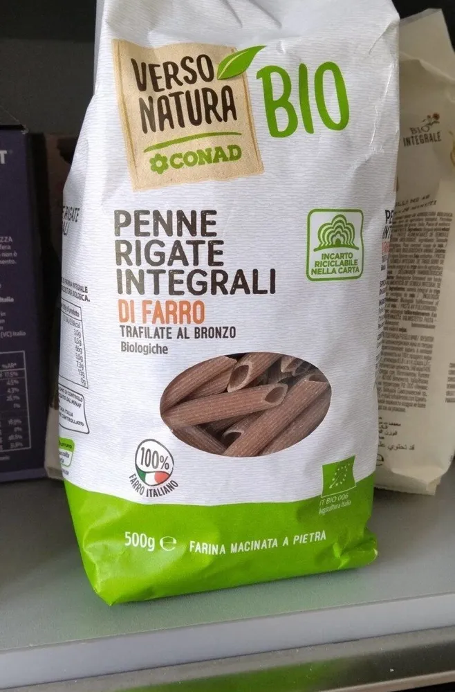 Penne rigate integrali di farro
