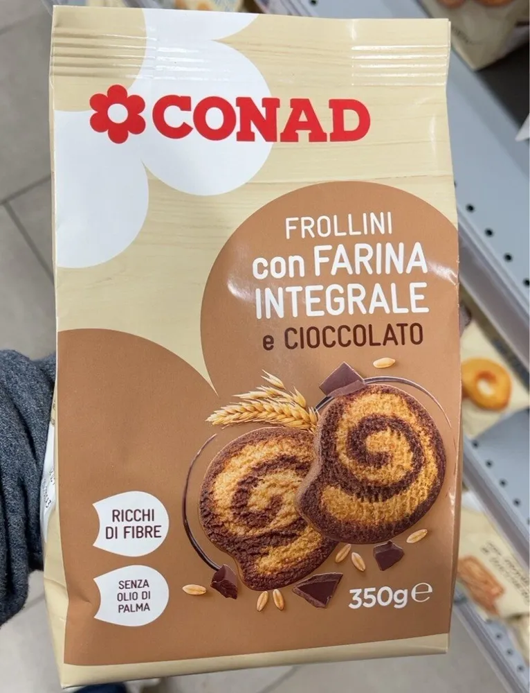 Frollini con farina integrale e cioccolato