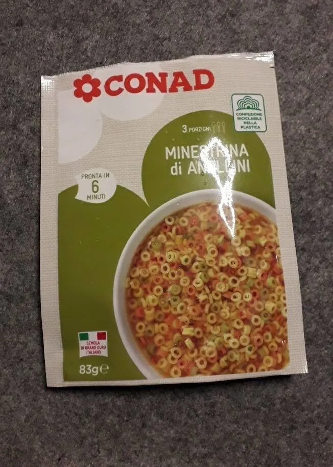 Minestrina di anellini