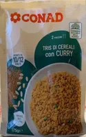 Tris di cereali con curry