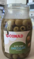 olive verdi snocciolate in salamoia