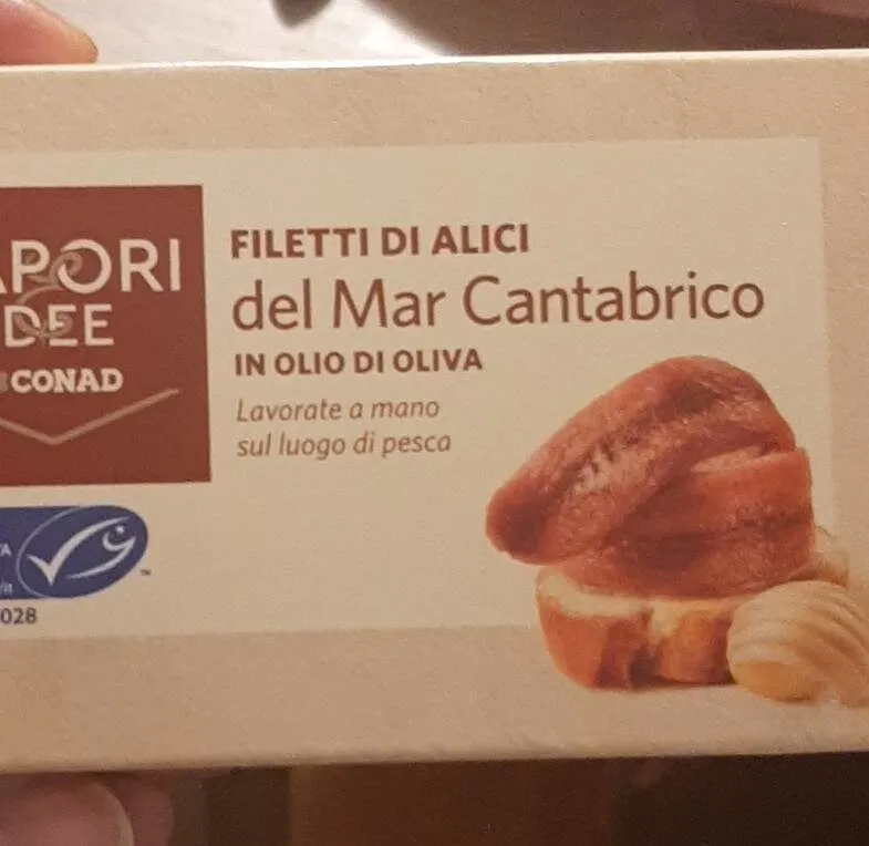 Filetti di alici del mar cantabrico