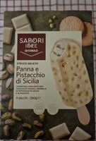 Stecco gelato panna e pistacchio di Sicilia
