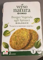 Burger vegetale agli spinaci biologico