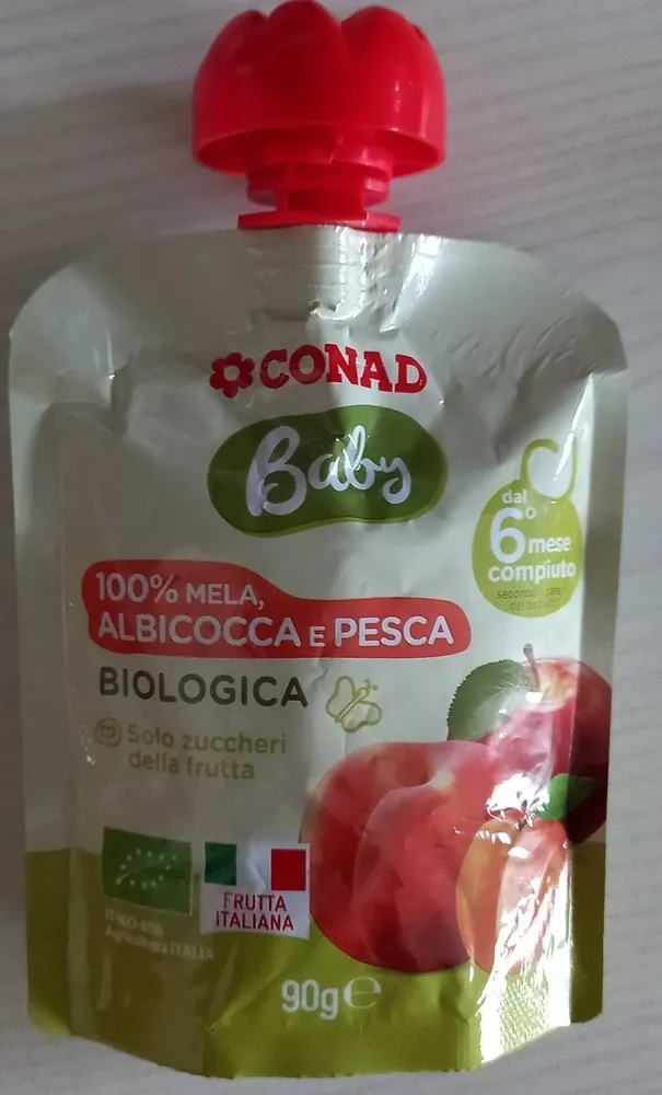 Baby 100% mela albicocca e pesca