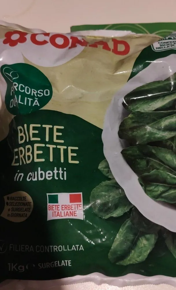 Biete erbette in cubetti